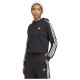 Adidas Γυναικείο φούτερ Essentials 3-Stripes French Terry Crop Hoodie